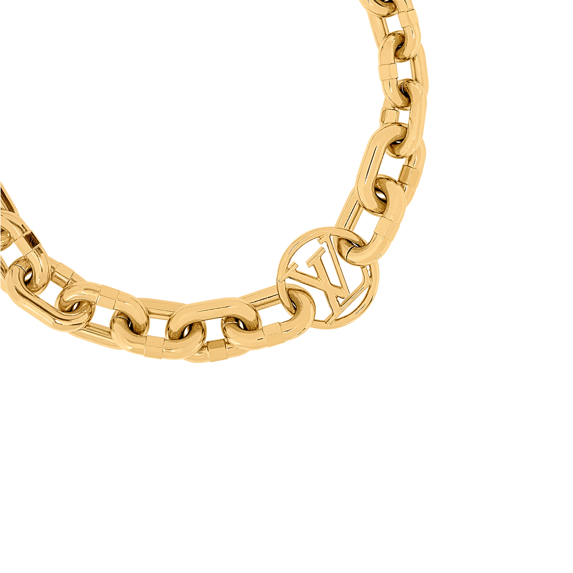 Louis vuitton deals gold chain necklace